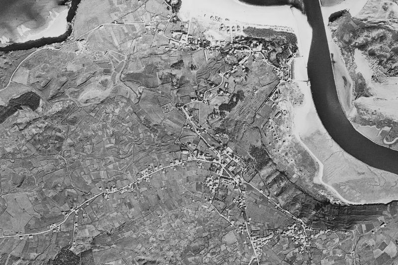Ortofoto de 1956-1957 del núcleo de Suances