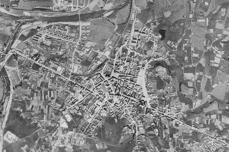 Ortofoto de 1956-1957 del núcleo de Torrelavega