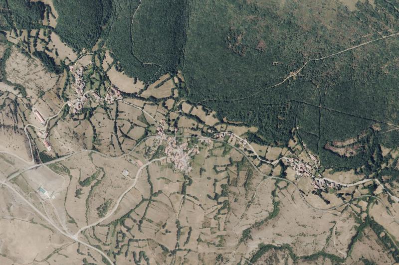 Ortofoto actual del núcleo de Valdeprado del Río