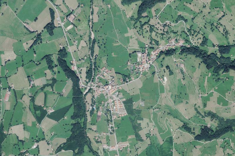 Ortofoto actual del núcleo de Villacarriedo