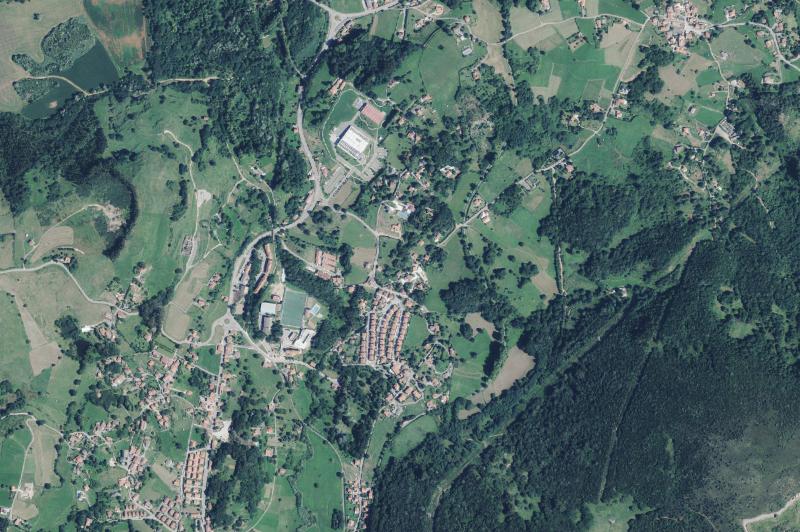 Ortofoto actual del núcleo de Villaescusa