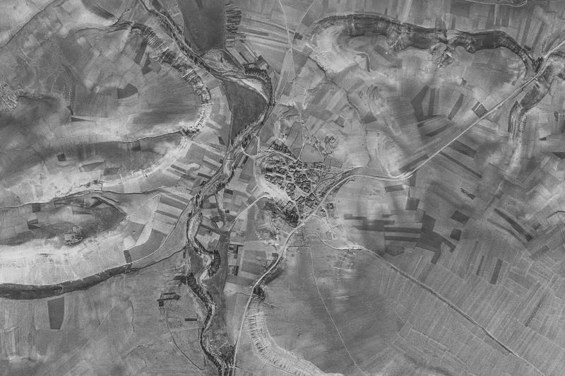 Ortofoto de 1956-1957 del núcleo de Alconada de Maderuelo