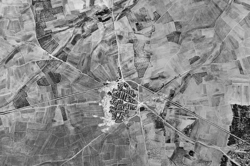 Ortofoto de 1956-1957 del núcleo de Aldeanueva del Codonal