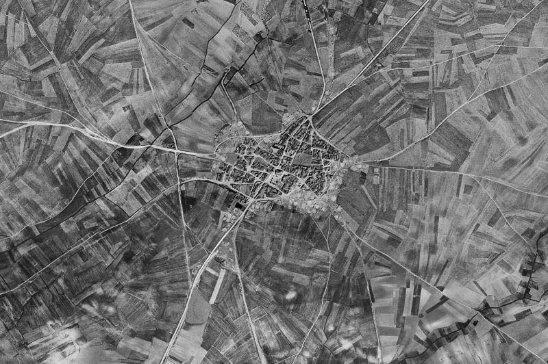 Ortofoto de 1956-1957 del núcleo de Aldea Real