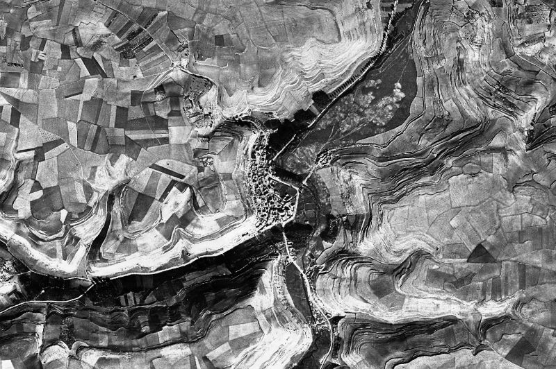 Ortofoto de 1956-1957 del núcleo de Aldeasoña