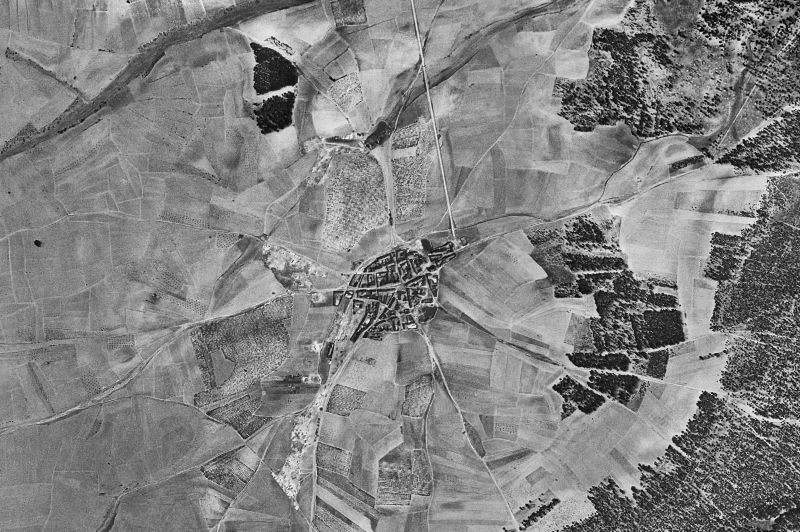 Ortofoto de 1956-1957 del núcleo de Aldehuela del Codonal