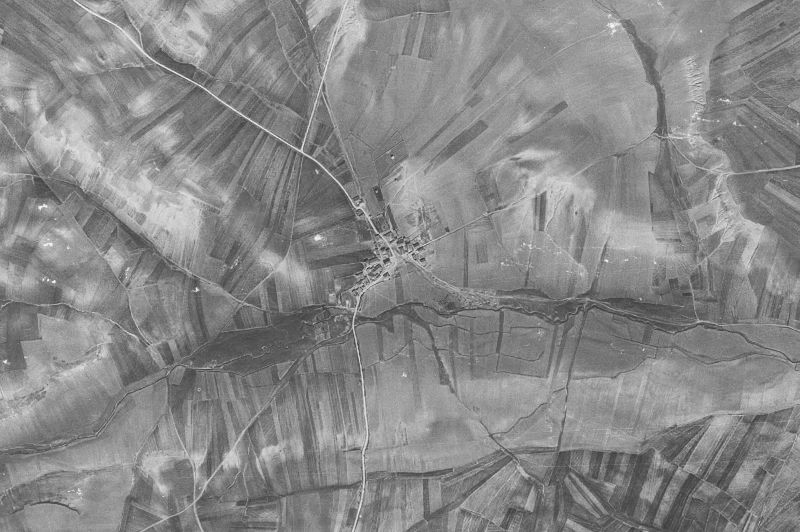 Ortofoto de 1956-1957 del núcleo de Aldeonte