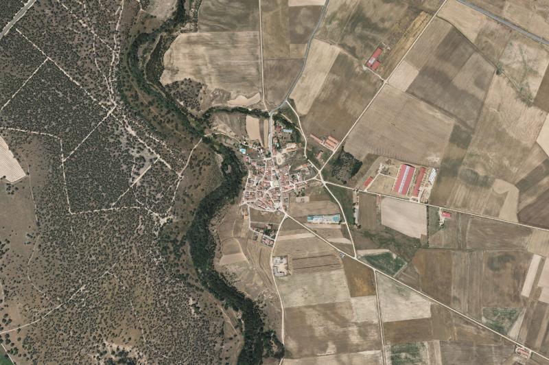 Ortofoto actual del núcleo de Anaya