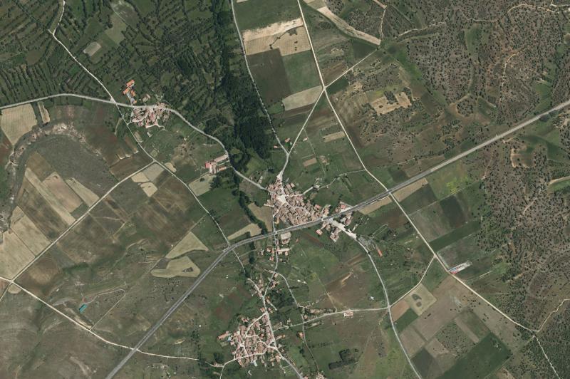 Ortofoto actual del núcleo de Arcones