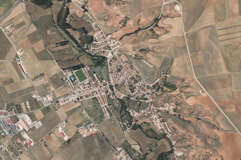 Ortofoto actual del núcleo de Ayllón