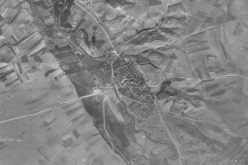 Ortofoto de 1956-1957 del núcleo de Ayllón