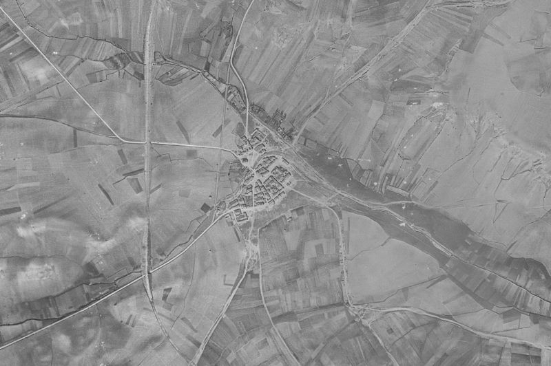 Ortofoto de 1956-1957 del núcleo de Bercimuel