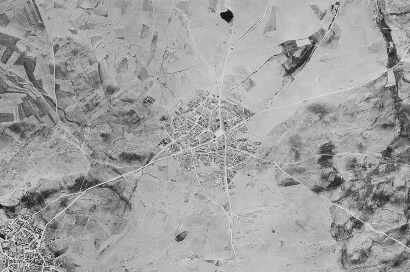 Ortofoto de 1956-1957 del núcleo de Bernardos