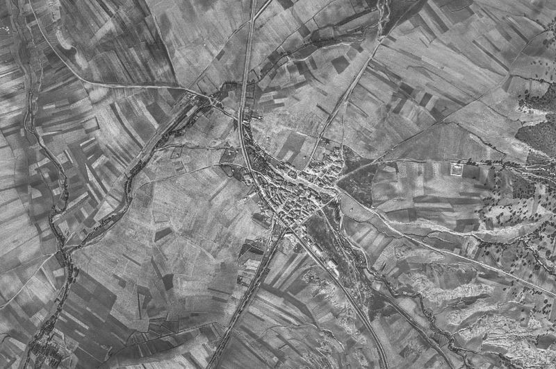 Ortofoto de 1956-1957 del núcleo de Boceguillas