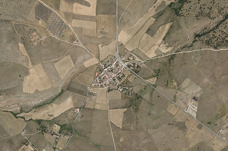 Ortofoto actual del núcleo de Brieva