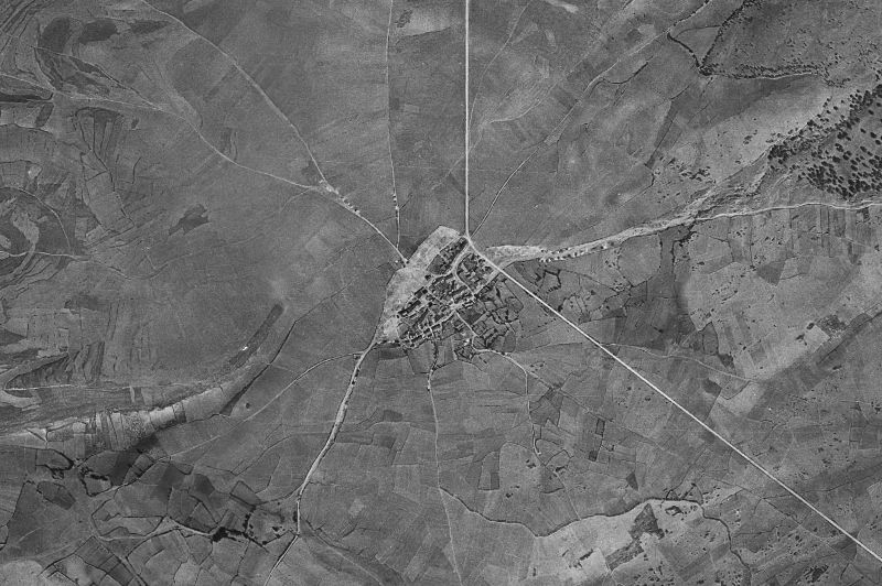 Ortofoto de 1956-1957 del núcleo de Brieva
