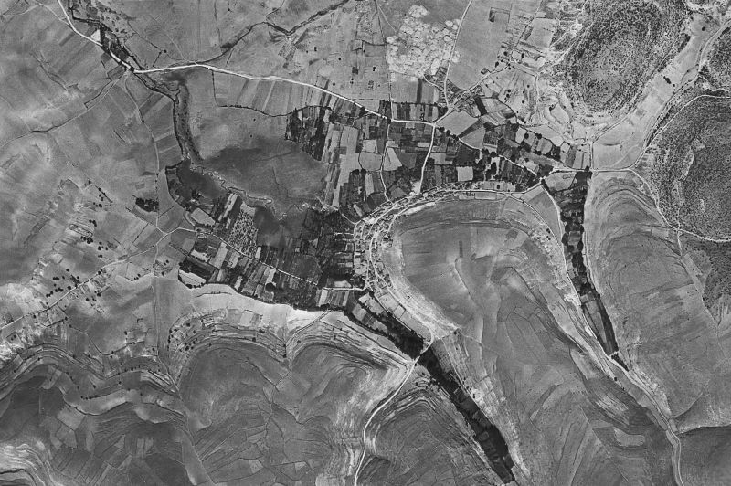 Ortofoto de 1956-1957 del núcleo de Caballar