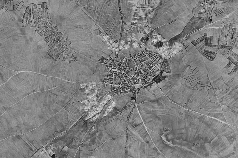 Ortofoto de 1956-1957 del núcleo de Cabezuela