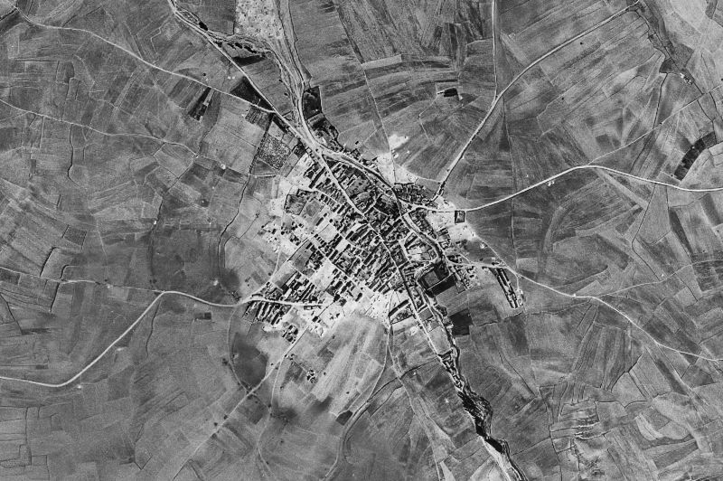 Ortofoto de 1956-1957 del núcleo de Cantimpalos