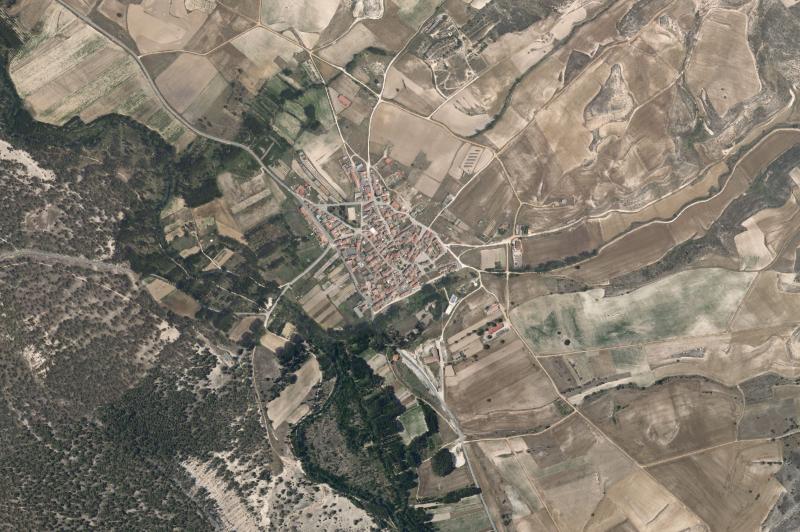 Ortofoto actual del núcleo de Carrascal del Río