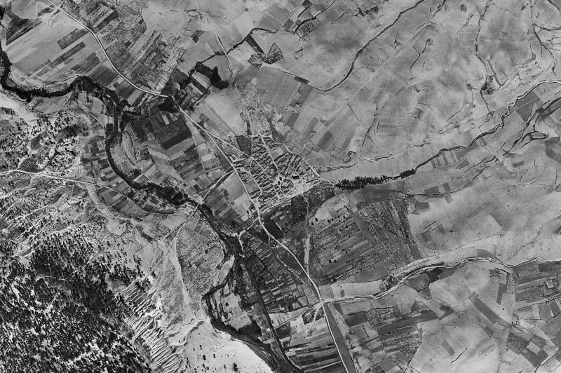 Ortofoto de 1956-1957 del núcleo de Carrascal del Río