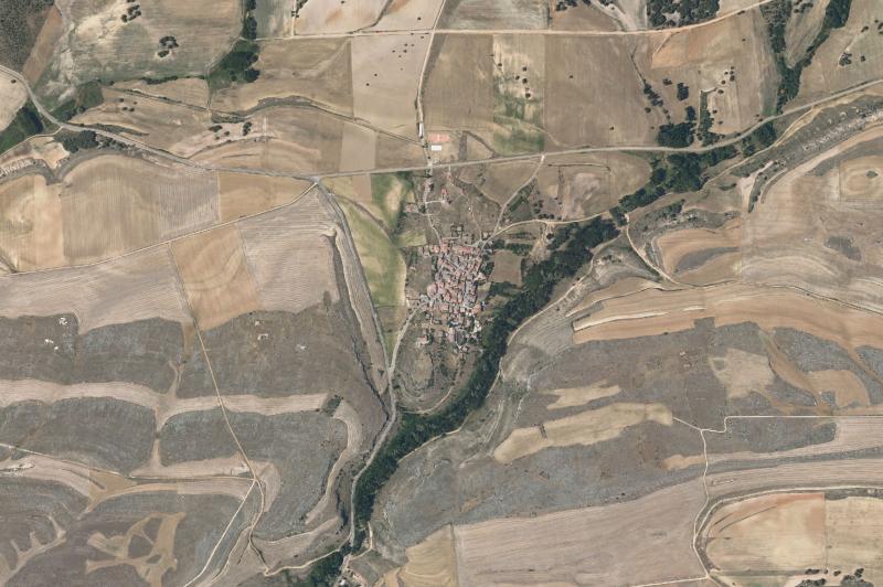 Ortofoto actual del núcleo de Castroserracín