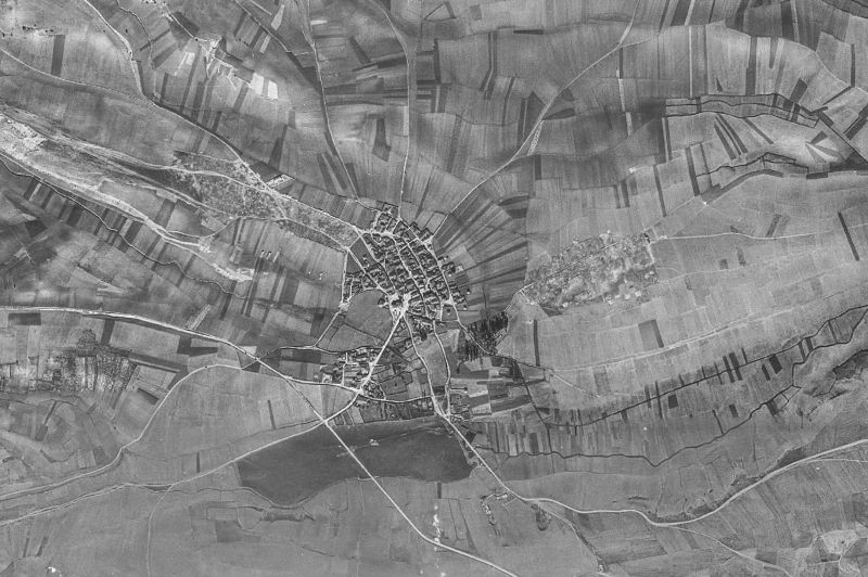 Ortofoto de 1956-1957 del núcleo de Cedillo de la Torre