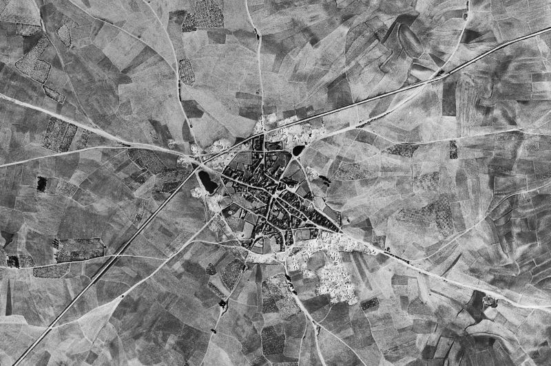 Ortofoto de 1956-1957 del núcleo de Codorniz