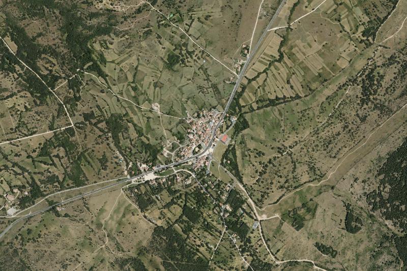 Ortofoto actual del núcleo de Collado Hermoso