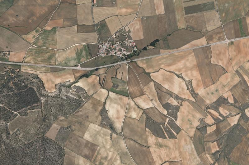 Ortofoto actual del núcleo de Condado de Castilnovo