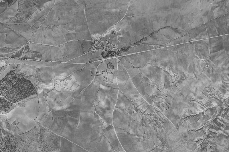 Ortofoto de 1956-1957 del núcleo de Condado de Castilnovo