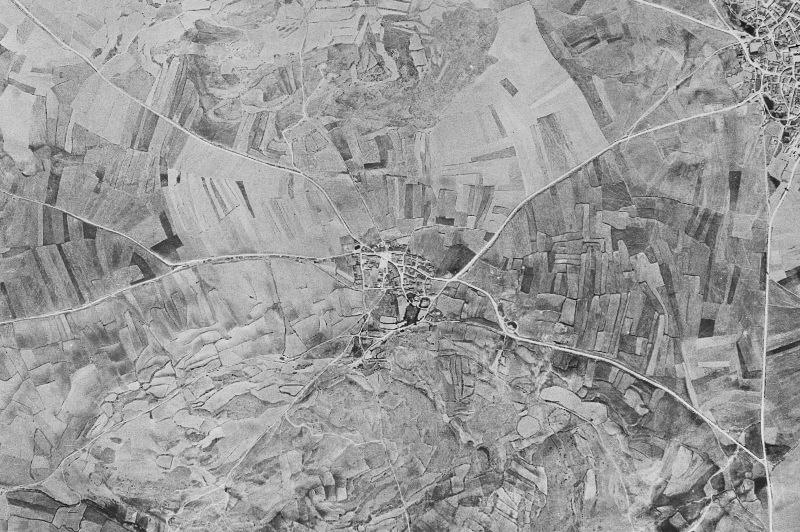Ortofoto de 1956-1957 del núcleo de Domingo García