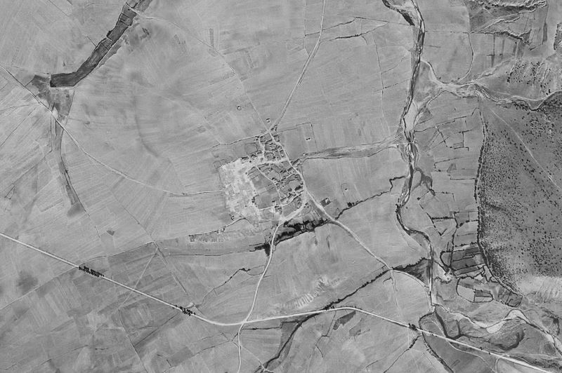 Ortofoto de 1956-1957 del núcleo de Duruelo