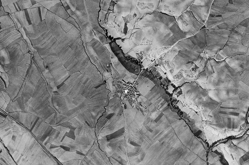 Ortofoto de 1956-1957 del núcleo de Encinillas