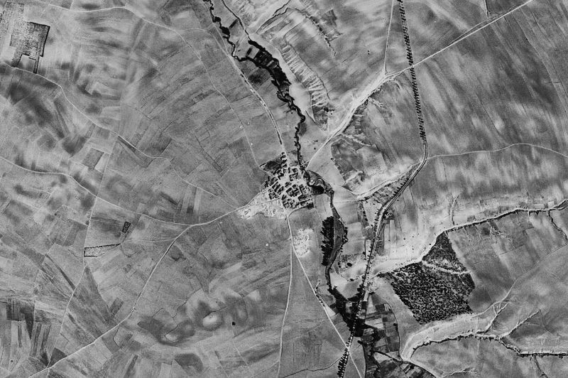 Ortofoto de 1956-1957 del núcleo de Escobar de Polendos