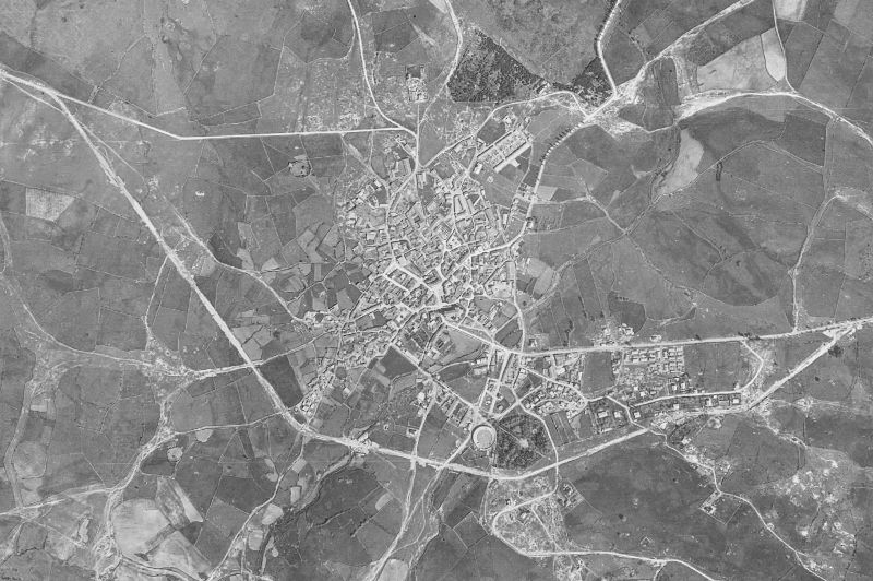 Ortofoto de 1956-1957 del núcleo de El Espinar