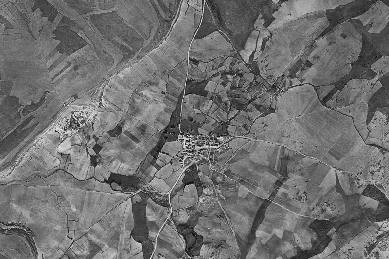 Ortofoto de 1956-1957 del núcleo de Espirdo