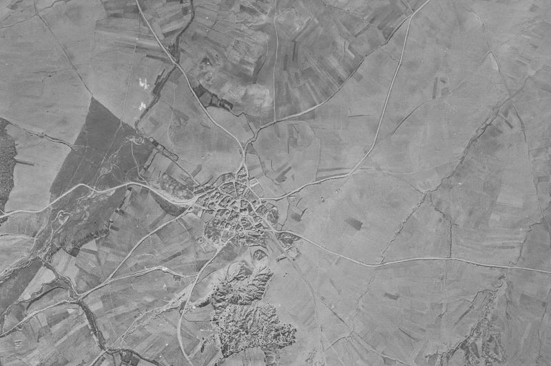Ortofoto de 1956-1957 del núcleo de Fresno de Cantespino