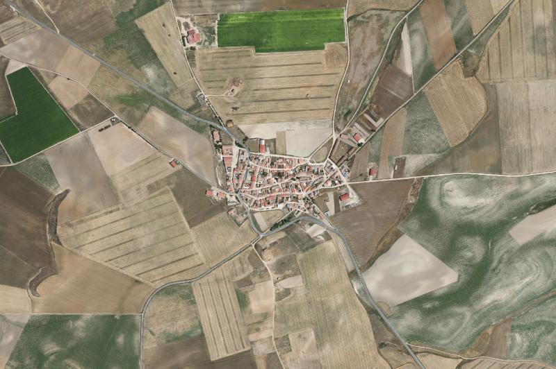 Ortofoto actual del núcleo de Fuente de Santa Cruz