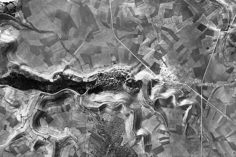 Ortofoto de 1956-1957 del núcleo de Fuentesoto