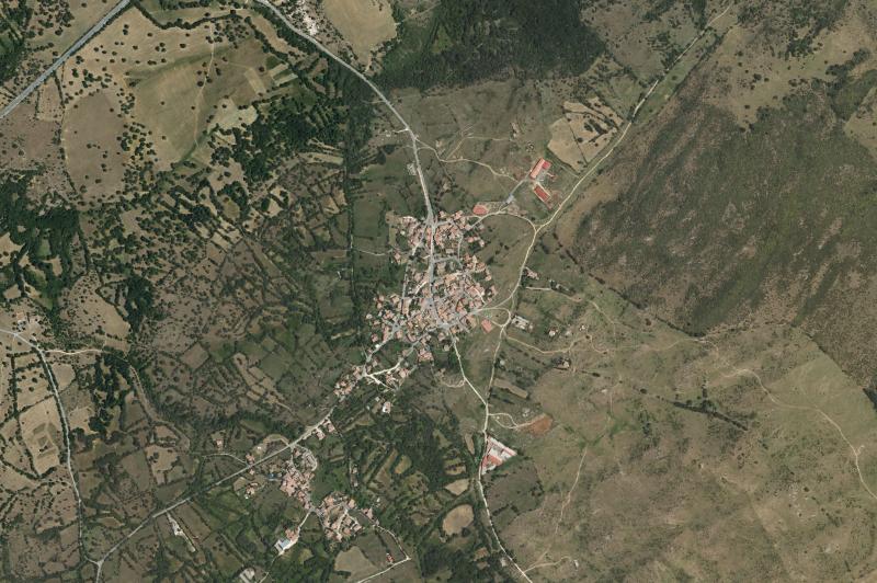 Ortofoto actual del núcleo de Gallegos