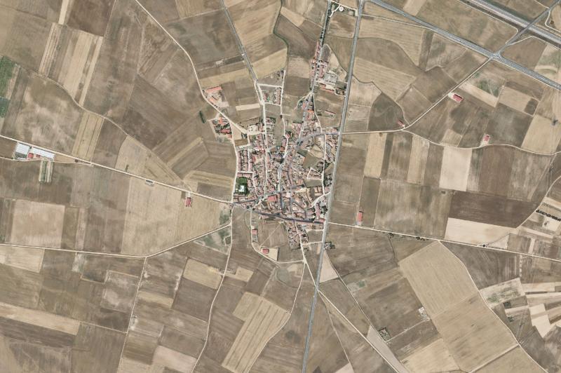 Ortofoto actual del núcleo de Garcillán