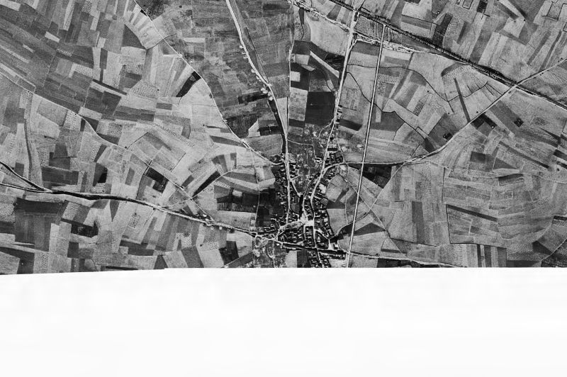 Ortofoto de 1956-1957 del núcleo de Garcillán