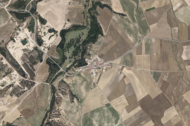 Ortofoto actual del núcleo de Juarros de Riomoros
