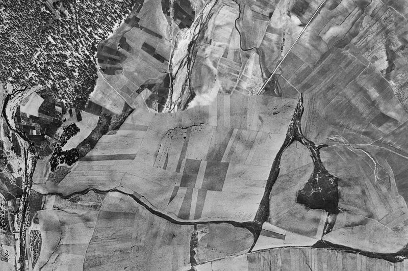Ortofoto de 1956-1957 del núcleo de Juarros de Voltoya