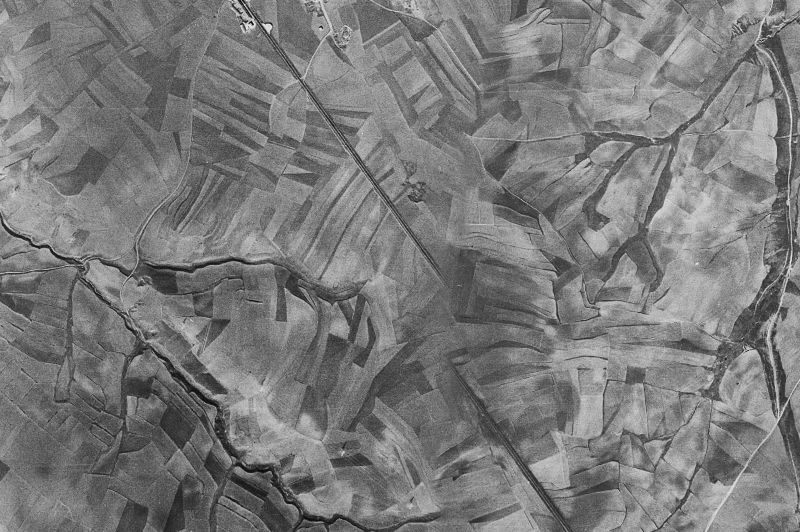 Ortofoto de 1956-1957 del núcleo de Labajos