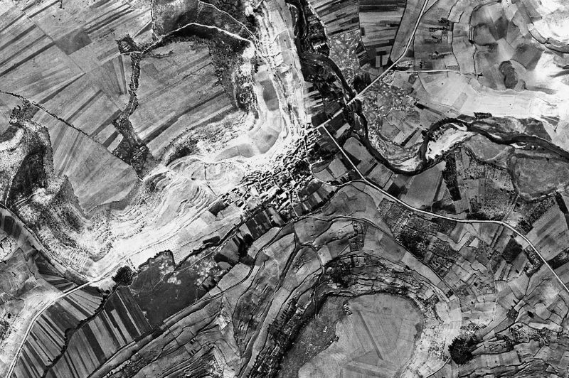 Ortofoto de 1956-1957 del núcleo de Laguna de Contreras
