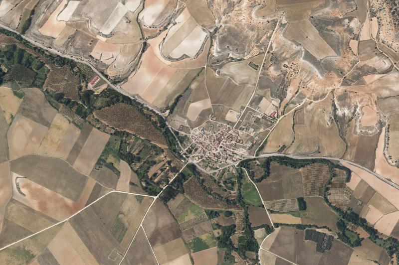 Ortofoto actual del núcleo de Languilla