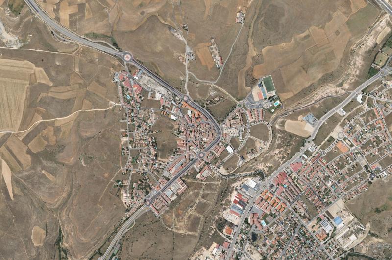 Ortofoto actual del núcleo de La Lastrilla