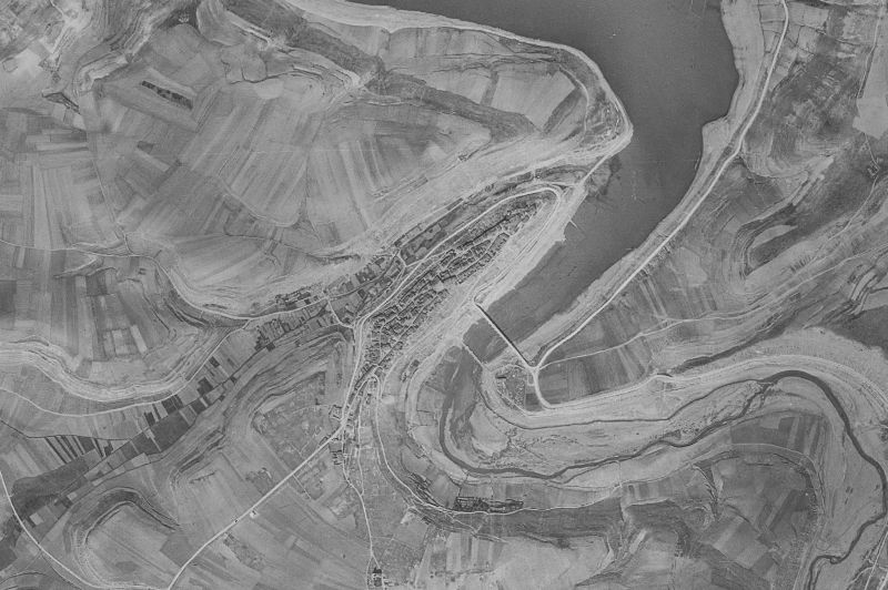 Ortofoto de 1956-1957 del núcleo de Maderuelo